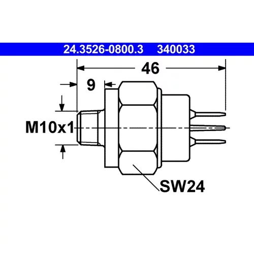 Spínač brzdových svetiel ATE 24.3526-0800.3