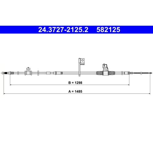 Ťažné lanko parkovacej brzdy ATE 24.3727-2125.2