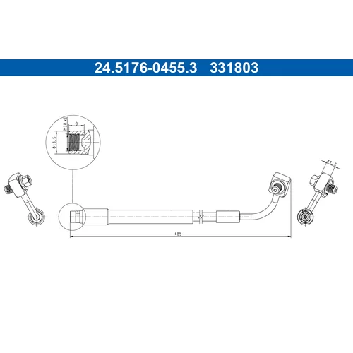 Brzdová hadica ATE 24.5176-0455.3