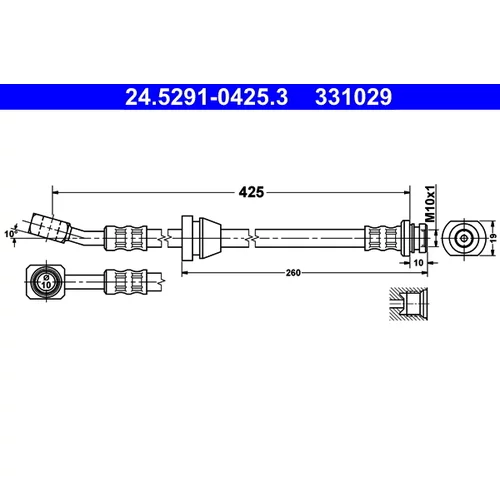 Brzdová hadica ATE 24.5291-0425.3