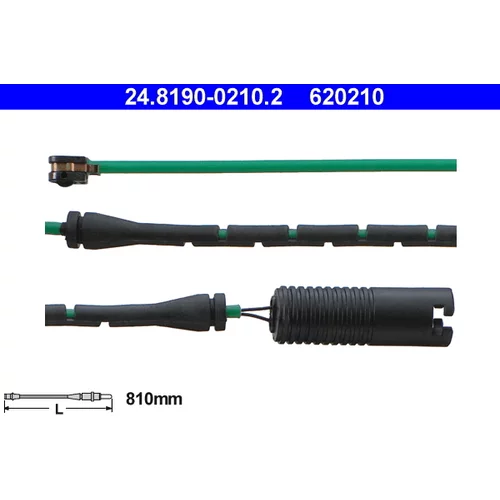 Výstražný kontakt opotrebenia brzdového obloženia ATE 24.8190-0210.2