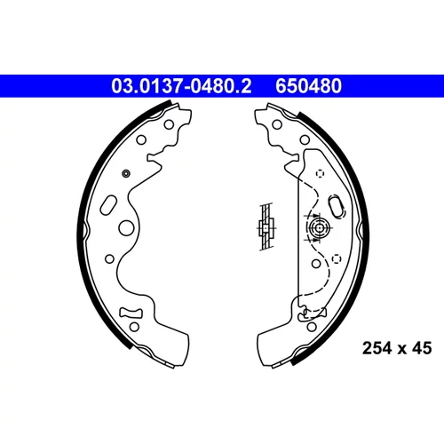Sada brzdových čeľustí ATE 03.0137-0480.2