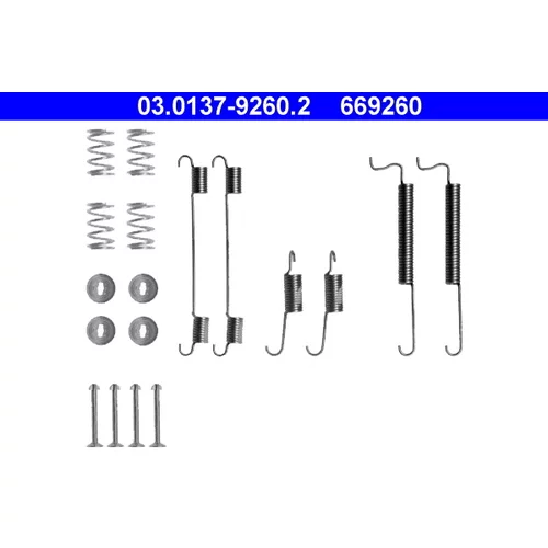 Sada príslušenstva brzdovej čeľuste ATE 03.0137-9260.2