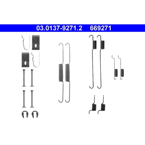 Sada príslušenstva brzdovej čeľuste ATE 03.0137-9271.2