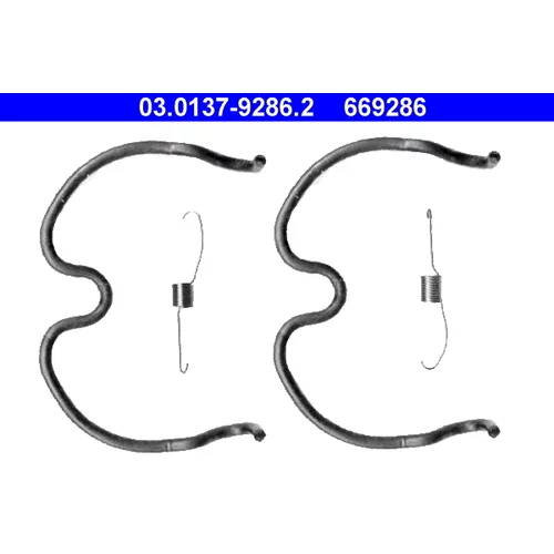 Sada príslušenstva brzdovej čeľuste ATE 03.0137-9286.2