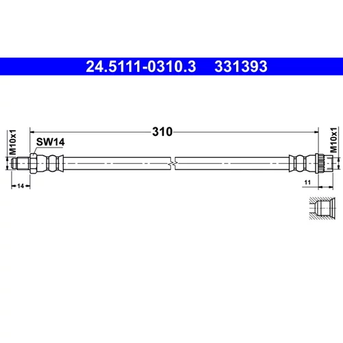 Brzdová hadica ATE 24.5111-0310.3
