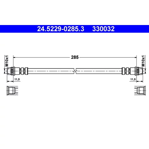 Brzdová hadica ATE 24.5229-0285.3