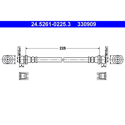 Brzdová hadica ATE 24.5261-0225.3