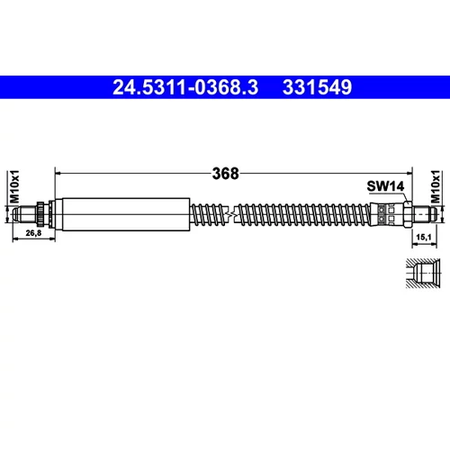 Brzdová hadica ATE 24.5311-0368.3