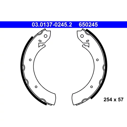 Sada brzdových čeľustí ATE 03.0137-0245.2