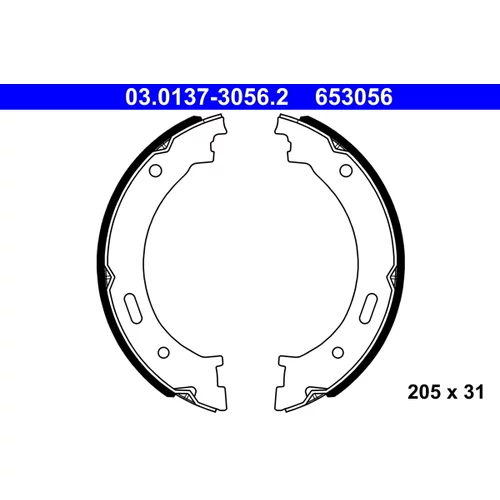 Sada brzd. čeľustí parkov. brzdy ATE 03.0137-3056.2