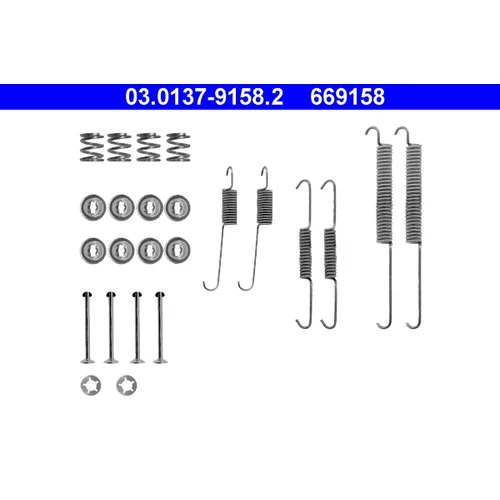 Sada príslušenstva brzdovej čeľuste ATE 03.0137-9158.2