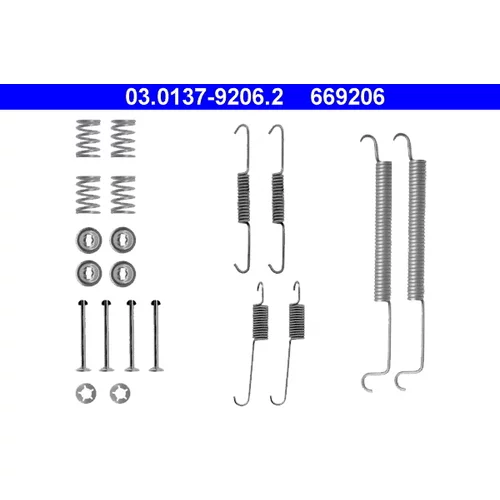 Sada príslušenstva brzdovej čeľuste ATE 03.0137-9206.2