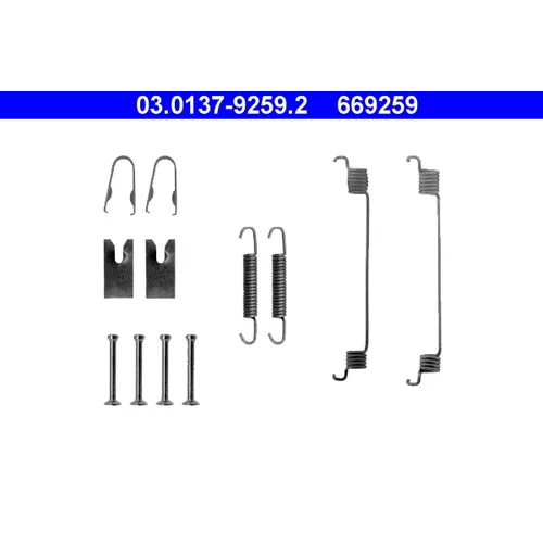Sada príslušenstva brzdovej čeľuste ATE 03.0137-9259.2