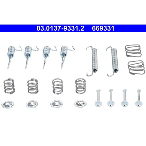 Sada príslušenstva čeľustí parkovacej brzdy ATE 03.0137-9331.2 - obr. 1