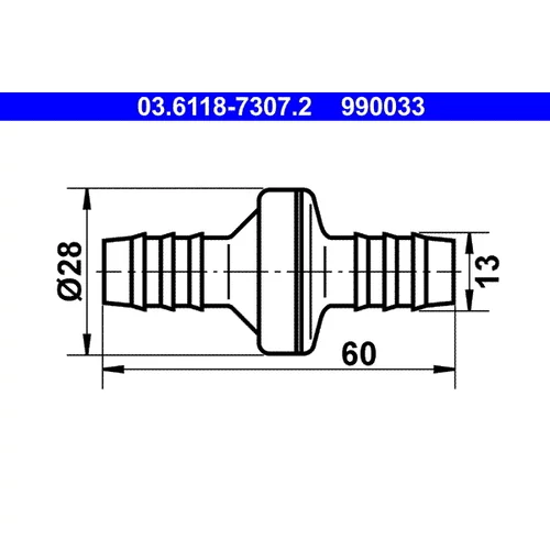 Ventil podtlakového vedenia ATE 03.6118-7307.2