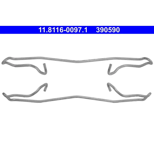 Pružina brzdového strmeňa ATE 11.8116-0097.1 - obr. 1