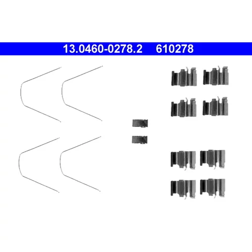 Sada príslušenstva obloženia kotúčovej brzdy ATE 13.0460-0278.2