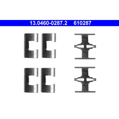 Sada príslušenstva obloženia kotúčovej brzdy ATE 13.0460-0287.2