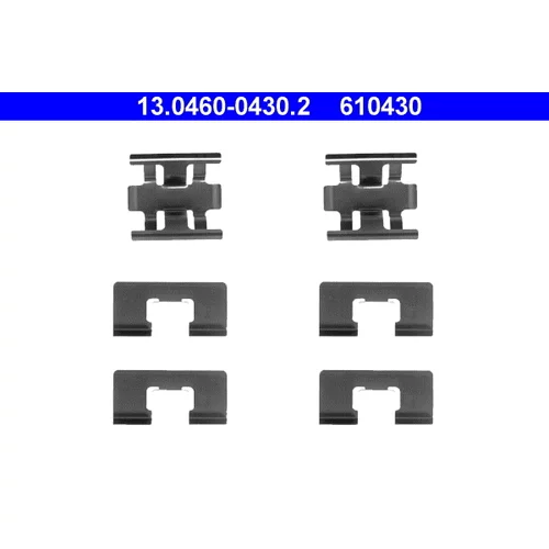 Sada príslušenstva obloženia kotúčovej brzdy ATE 13.0460-0430.2