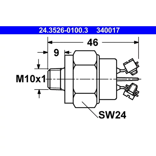 Spínač brzdových svetiel ATE 24.3526-0100.3