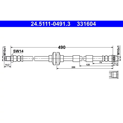 Brzdová hadica ATE 24.5111-0491.3