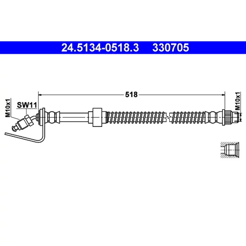 Brzdová hadica ATE 24.5134-0518.3