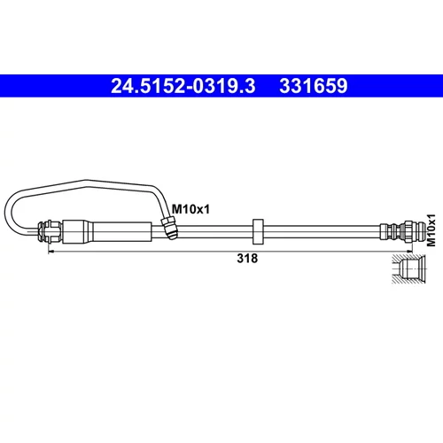 Brzdová hadica 24.5152-0319.3 /ATE/