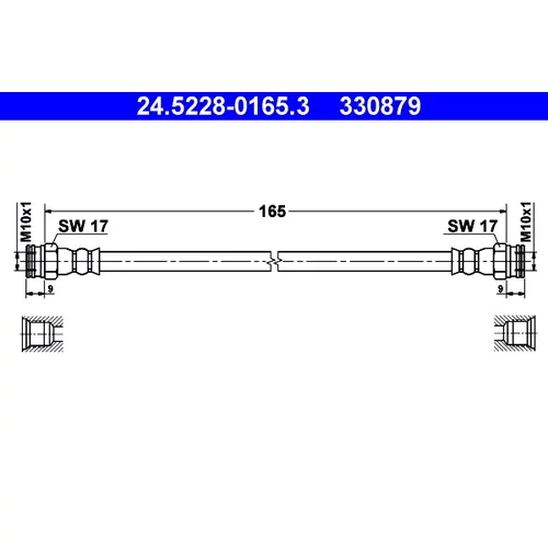 Brzdová hadica ATE 24.5228-0165.3