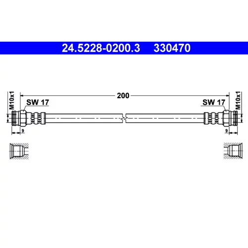 Brzdová hadica ATE 24.5228-0200.3
