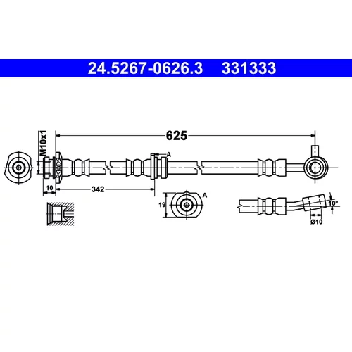Brzdová hadica ATE 24.5267-0626.3