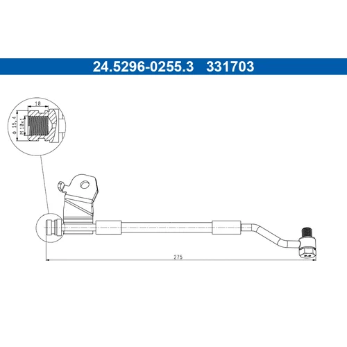 Brzdová hadica 24.5296-0255.3 /ATE/