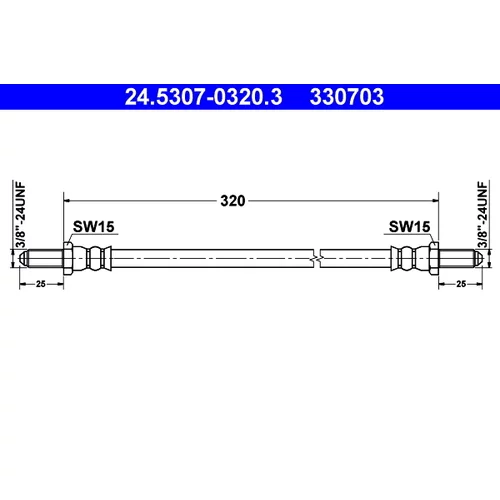 Brzdová hadica ATE 24.5307-0320.3