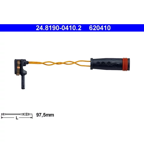 Výstražný kontakt opotrebenia brzdového obloženia ATE 24.8190-0410.2