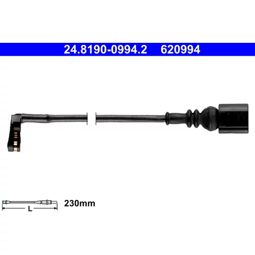 Výstražný kontakt opotrebenia brzdového obloženia ATE 24.8190-0994.2