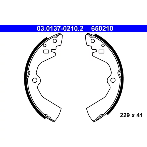 Sada brzdových čeľustí ATE 03.0137-0210.2