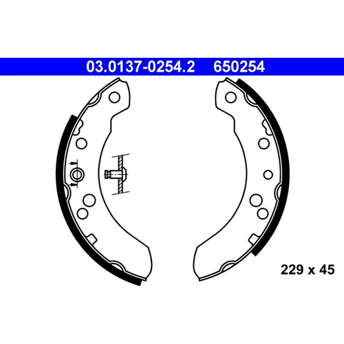 Sada brzdových čeľustí ATE 03.0137-0254.2
