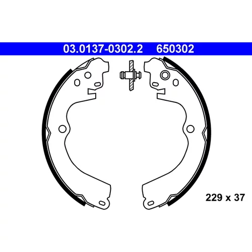 Sada brzdových čeľustí ATE 03.0137-0302.2