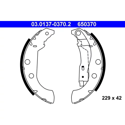 Sada brzdových čeľustí ATE 03.0137-0370.2