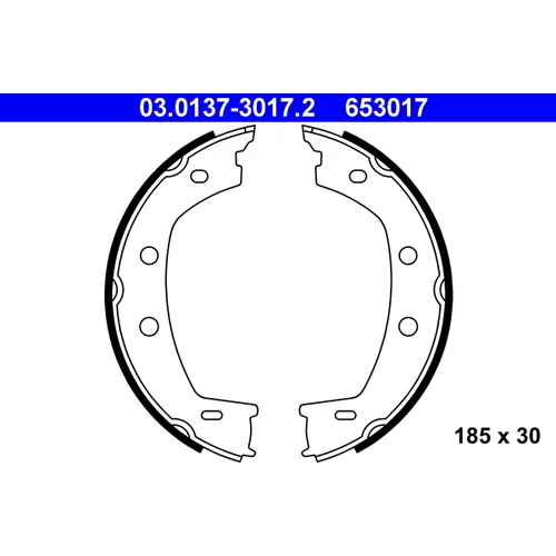 Sada brzd. čeľustí parkov. brzdy ATE 03.0137-3017.2