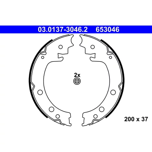 Sada brzd. čeľustí parkov. brzdy ATE 03.0137-3046.2