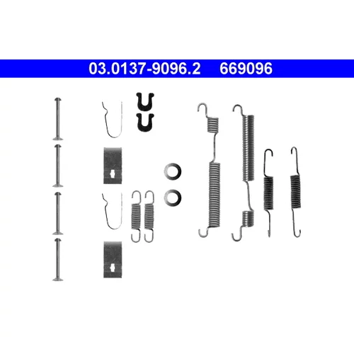 Sada príslušenstva brzdovej čeľuste ATE 03.0137-9096.2
