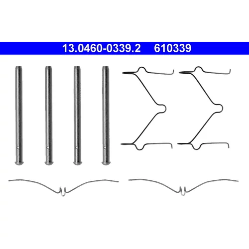 Sada príslušenstva obloženia kotúčovej brzdy ATE 13.0460-0339.2