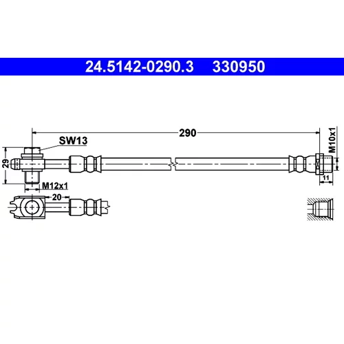 Brzdová hadica ATE 24.5142-0290.3