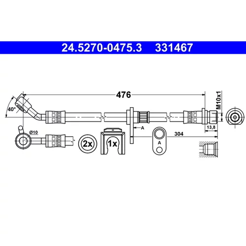 Brzdová hadica ATE 24.5270-0475.3