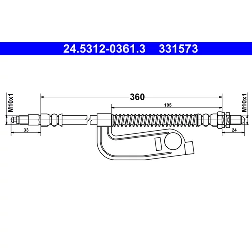 Brzdová hadica ATE 24.5312-0361.3