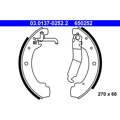 Sada brzdových čeľustí ATE 03.0137-0252.2