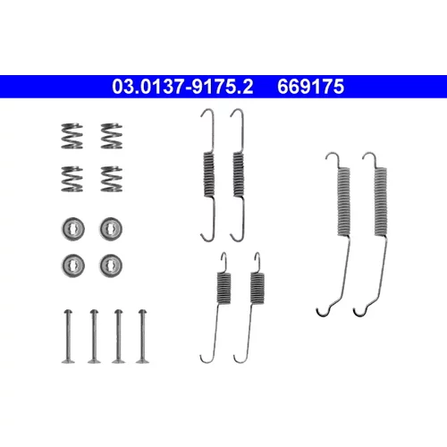Sada príslušenstva brzdovej čeľuste ATE 03.0137-9175.2