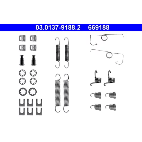 Sada príslušenstva brzdovej čeľuste ATE 03.0137-9188.2