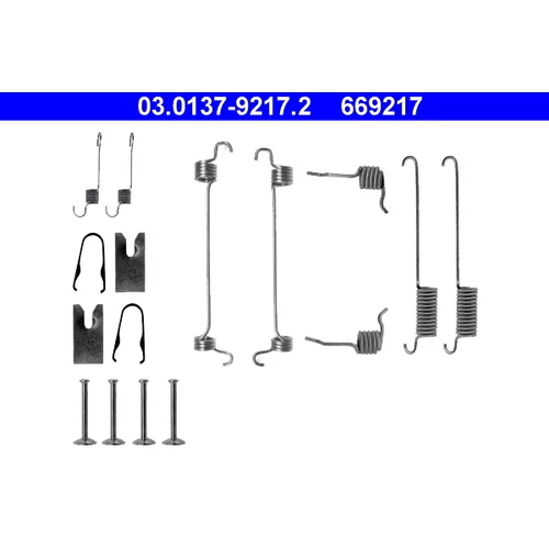 Sada príslušenstva brzdovej čeľuste ATE 03.0137-9217.2